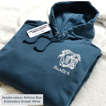 Personalised Embroidered Dog Hoodie, 6 of 12