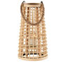 Roche Rattan Lantern With Rope Handle, thumbnail 2 of 4