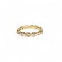 Classic Eternity Rings, Cz, Gold Vermeil On 925 Silver, thumbnail 7 of 11