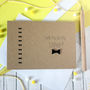 Personalised 'Be My Usher' Bow Tie Wedding Day Card, thumbnail 2 of 6