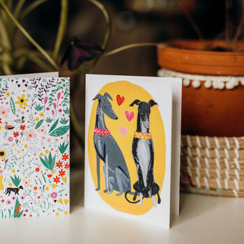 Sighthound Love Greetings Card, 5 of 10