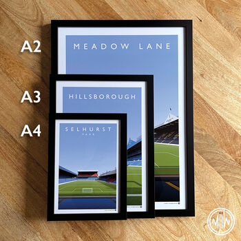 Fulham Fc Craven Cottage From The Centre Circle Poster, 4 of 7