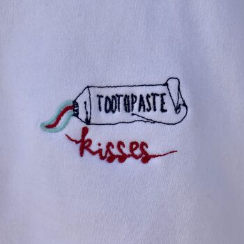 Toothpaste Kisses Embroidered Sweatshirt, 3 of 5
