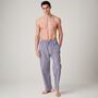 Men's 'Red Pop' Stripe Crisp Cotton Pyjama Trousers, thumbnail 1 of 4