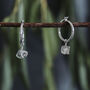 Herkimer Diamond Icicle Hoop Earrings, thumbnail 3 of 7