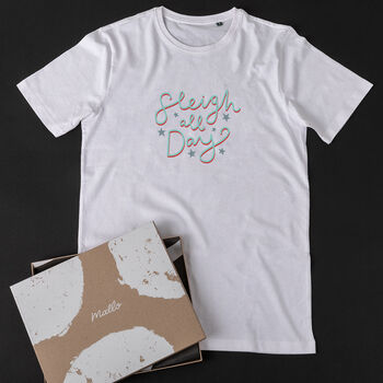 Sleigh All Day Christmas T Shirt, 2 of 6
