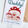 Personalised Daddy Toadstool Valentine's Day Card, thumbnail 4 of 5