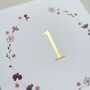 Edith Floral Table Numbers, thumbnail 3 of 5