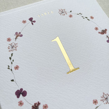 Edith Floral Table Numbers, 3 of 5