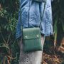 Dark Green Mini Crossbody Handbag, thumbnail 1 of 6