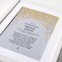 First Holy Communion Gift With Prayer In Gold, thumbnail 4 of 10