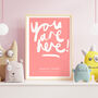 Personalised Name Print With Handwritten You Are Here, thumbnail 5 of 10