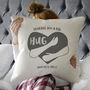 Personalised Sending You A Big Hug Cushion, thumbnail 1 of 3