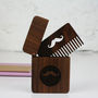 Solid Walnut And Copper Beard Moustache Comb And Box, thumbnail 6 of 8