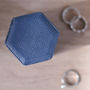 Hexagonal Leather Ring Box Two Colours, thumbnail 6 of 11
