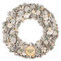 Large Winter Snowdrop Deluxe Christmas Wreath, thumbnail 2 of 4