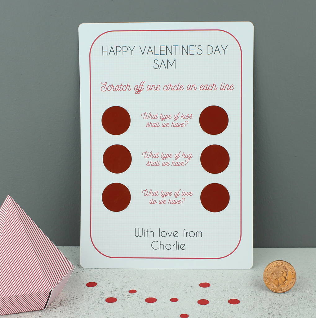 Happy Valentine's Day Scratchcard, 1 of 2