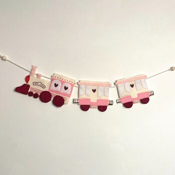 Love Train Felt Garland For Valentine's, 2 of 5