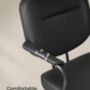 Desk Chair Ergonomic Synthetic Leather Office Chair, thumbnail 7 of 12
