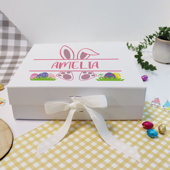 Printed Personalised Bunny East Gift Box, 8 of 8