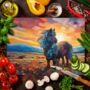 Shetland Pony Textured Glass Chopping Board, thumbnail 6 of 8