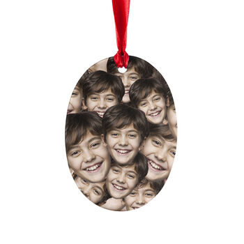 Personalised Face Photo Christmas Ornament, 4 of 6