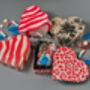 Heart Shaped Tin In Swedish Design Filled With Swedish Candy Tack, thumbnail 5 of 9