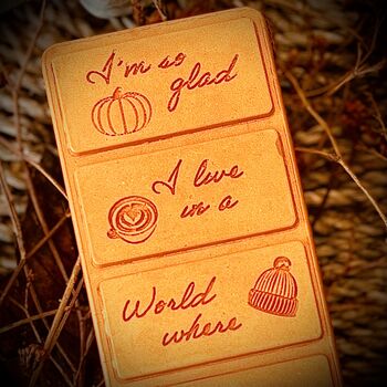 Autumn/Halloween Gift | 'October' Bookish Wax Melt Bar | Anne Of Green Gables, 3 of 3