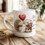 Personalised Whimsical Valentine Anniversary Love Animals Mug, thumbnail 8 of 10