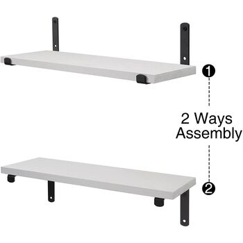 Set Of Two Floating Shelves Mounted, 4 of 10