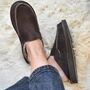 Sheepskin Slip On/ Mule Slippers Chocolate, thumbnail 1 of 5