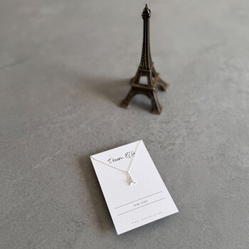 Dream Big Sterling Silver Eiffel Tower Necklace – Motivational Gift For Her, 6 of 8