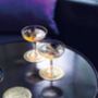 Set Of Two Pink And Gold Rim Champagne Coupes, thumbnail 2 of 7