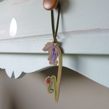 Bluebell And Ladybird Wooden Hanging Decoration, 11 of 11