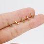 Extra Tiny Sapphire Blue Cz Trio Stud Earrings, thumbnail 7 of 12