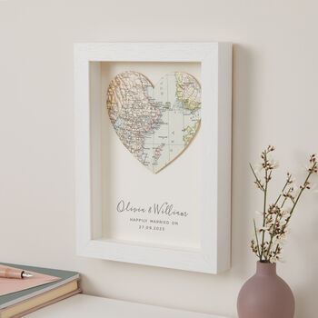 Personalised Map Location Heart Birthday Card, 5 of 5