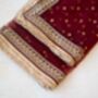 Aarshi Maroon Bridal Net Dupatta, thumbnail 1 of 11