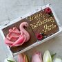 Chocolate Swan And Flower, Novelty Birthday Gift, thumbnail 9 of 9