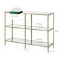 Console Table With Three Tempered Glass Shelves, thumbnail 6 of 6