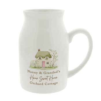 Personalised Country Cottage Jug Vase, 4 of 4