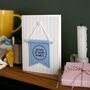 Personalised ‘Daddy And Me Always’ Banner Flag Keepsake Card, thumbnail 4 of 8