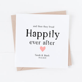 Personalised Wedding Or First Anniversary Card, 2 of 5