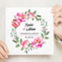Personalised Flower Wreath Engagement Card, thumbnail 2 of 2