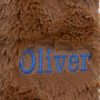 Personalised Embroidery Brown Highland Cow Hwb Cover, thumbnail 3 of 8