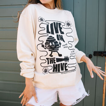 Live In The Hive Unisex Graphic Sweatshirt, 2 of 3