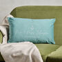 First Christmas Married Velvet Cushion, thumbnail 1 of 3