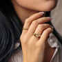 Asymmetric Silver And Gold Keum Boo Shard Ring, thumbnail 1 of 3