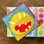 Laser Cut Dinosaur Birthday Card, thumbnail 1 of 5