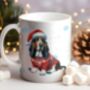 Personalised Basset Hound In Christmas Jumper Mug, thumbnail 1 of 2