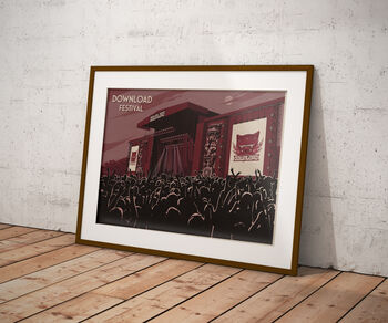 Download Festival Travel Poster Art Print, 5 of 8